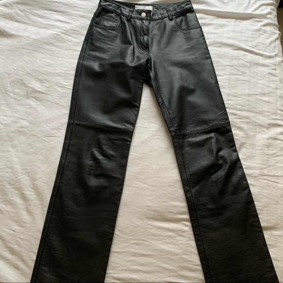 Genuine Leather Pants! A/X size 2 - Picture 1 of 6